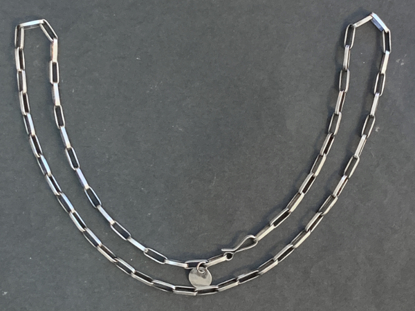 Flat Wire Handmade Chain Necklace by Rhett Lewis - NECKLACE, CHAIN