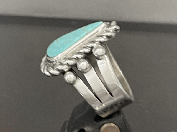 ビンテージ！STERLING SILVER アーティスト刻印有りターコイズリング Amazon | Yaresul オーバル メンズ ターコイズ イーグル