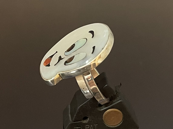 Casper” inlay Adjustable Ring by Don Dewaサイズ9号〜 [ロング