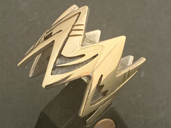 14k Gold Zig Zag Ring by Philbert Poseyesvaリングサイズ19号 [ロングブランチ ウェッブストア]