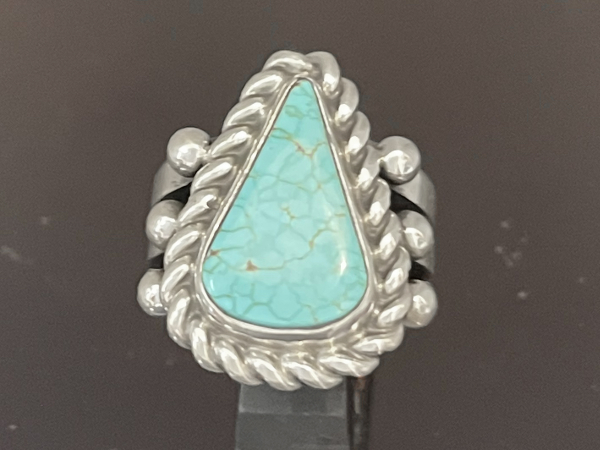 Navajo Stanley Parker ターコイズ リング 20号