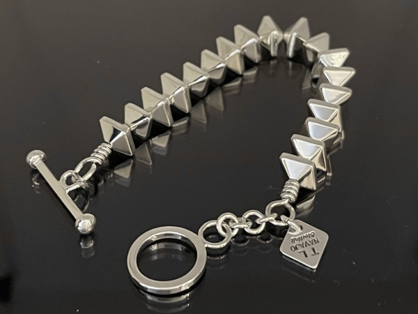 Silver Dice Beaded Bracelet by Trent Lee Anderson / サイズM