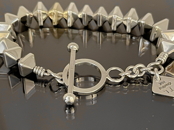 18K Gold ＆ Silver Dice Beaded Bracelet by Trent Lee Anderson