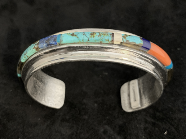 Multistone Height Inlay Bracelet by Edison Cummings/サイズS