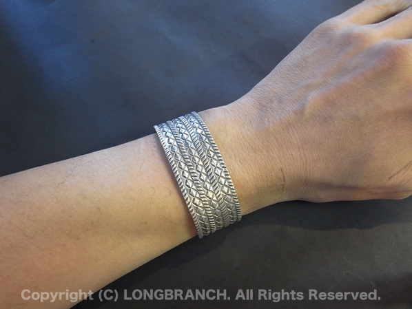 Stamped Coin Silver Bracelet by Perry Shorty [ロングブランチ ウェッブストア]