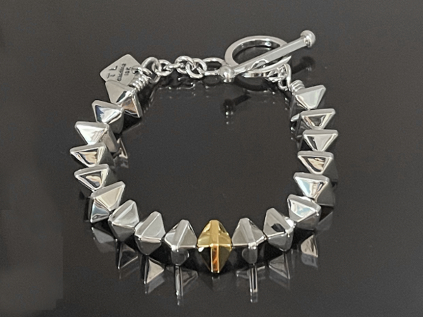 18K Gold ＆ Silver Dice Beaded Bracelet by Trent Lee Anderson